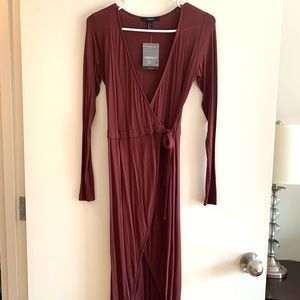 FOREVER 21 Wrap Dress. Wine. Size S.